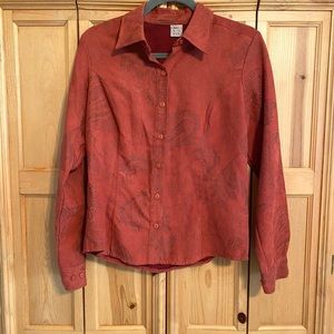 Susquehanna Trail Outfitters STO Rust Western Collared Button Down Shirt Size S
